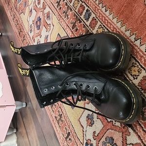 Black Dr. Martens Lace Up Boots
